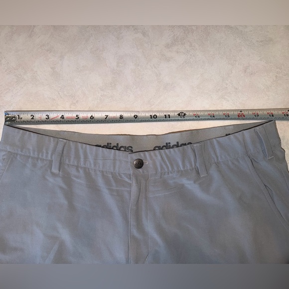Adidas Golf Pants Mens 38x32 Grey Regular Fit Straight Leg Performance - Picture 6 of 10